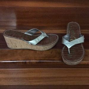 Wedge silver Sam Edelman sandals